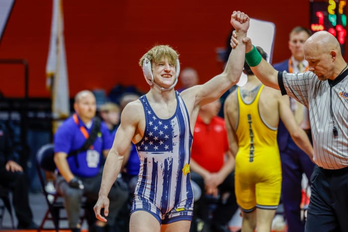 Illinois wrestling championships February 17 2024 Nate Latsch 25909